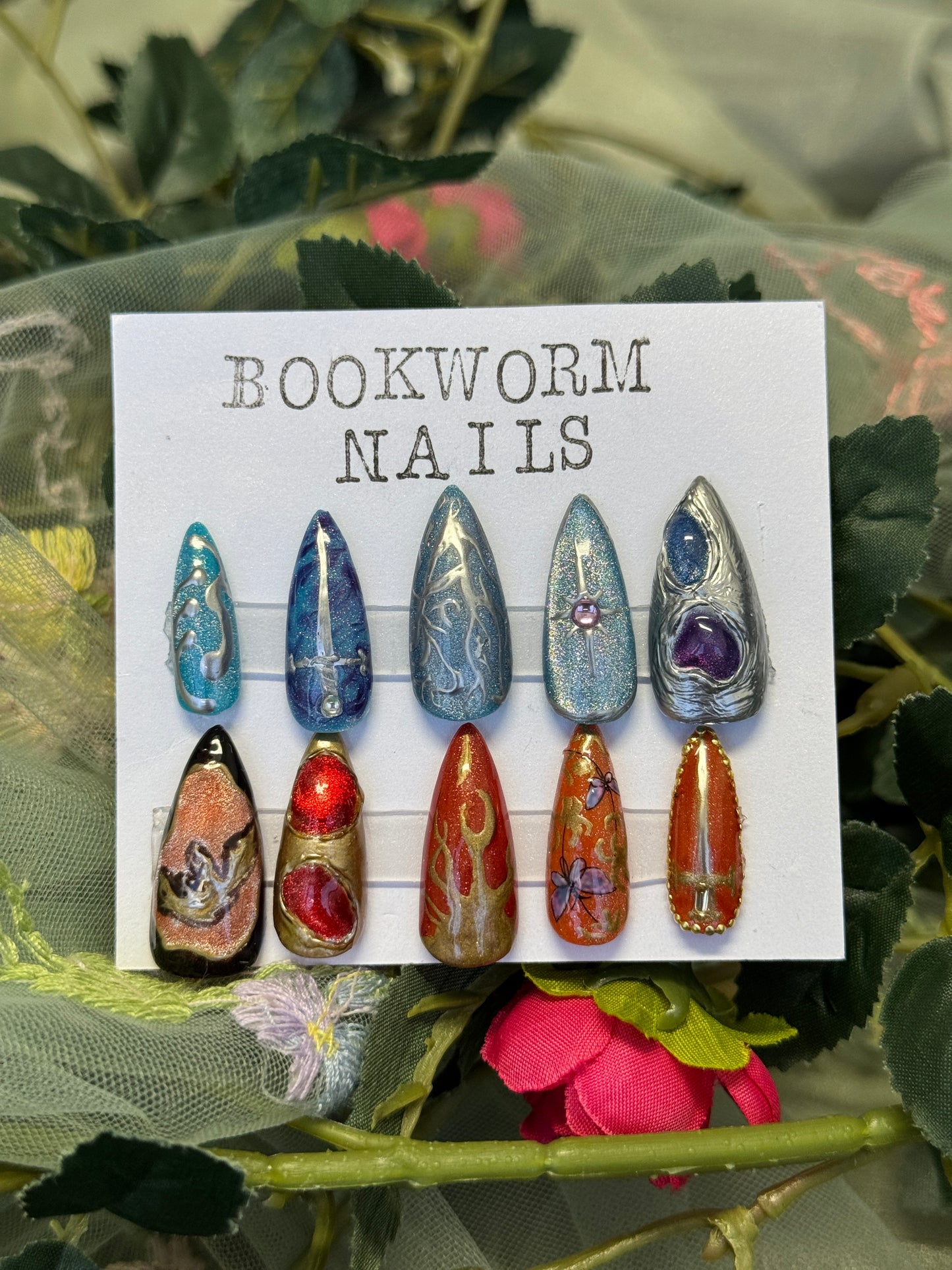 QuickBrim (Quicksilver and Brimstone inspired nails)